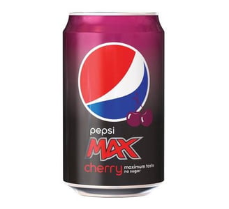 Pepsi Wild Cherry – Pepsi Max vyšnių skonio be cukraus, skardinė 330 ml.