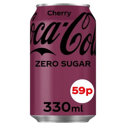Coca Cola Cherry Zero UK versija 330 ml.