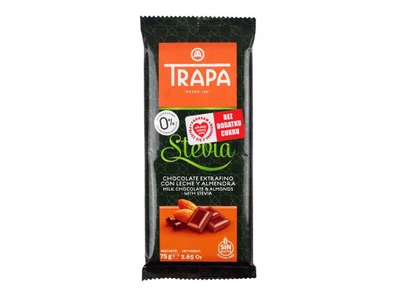Trapa – pieniškas šokoladas be cukraus 75 g.